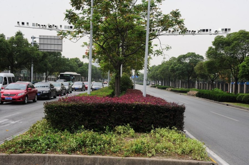 Illustration for article titled China installed more than 60 security cameras on one street light